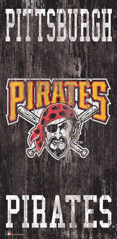 Pittsburgh Pirates 0786-Heritage Logo w/ Team Name 6x12