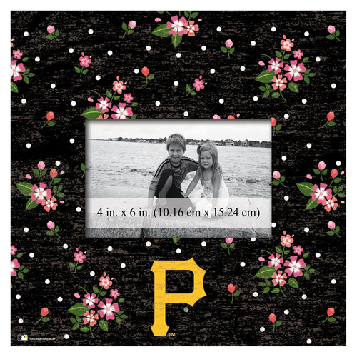 Pittsburgh Pirates 0965-Floral 10x10 Frame
