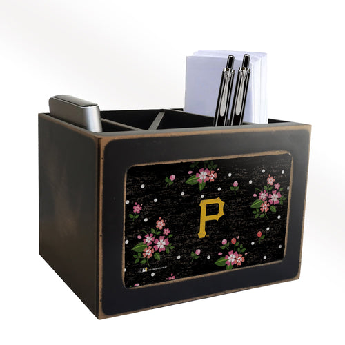 Pittsburgh Pirates 0966-Floral Desk Organizer