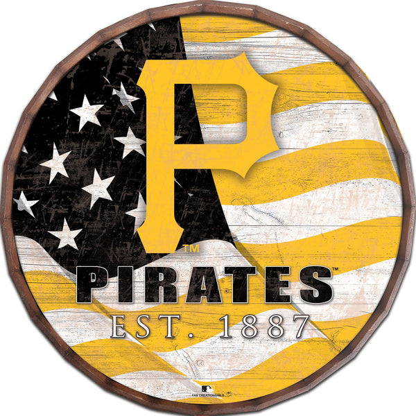 Pittsburgh Pirates 1002-Flag Barrel Top 16"