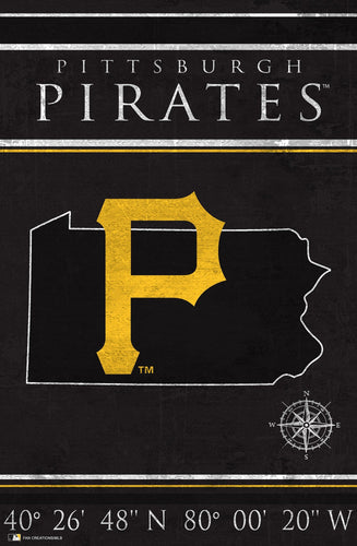 Pittsburgh Pirates 1038-Coordinates 17x26