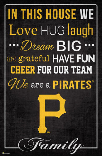 Pittsburgh Pirates 1039-In This House 17x26
