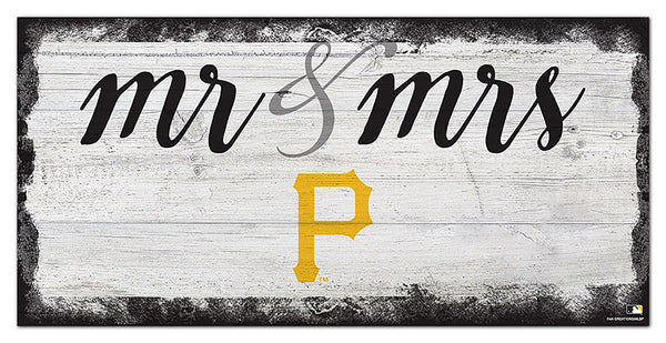 Pittsburgh Pirates 1074-Script Mr & Mrs 6x12