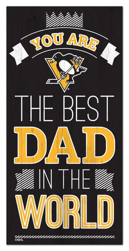 Pittsburgh Pirates 1079-6X12 Best dad in the world Sign