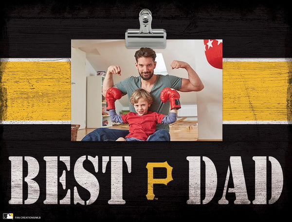 Pittsburgh Pirates 2016-Best Dad Striped Clip Frame