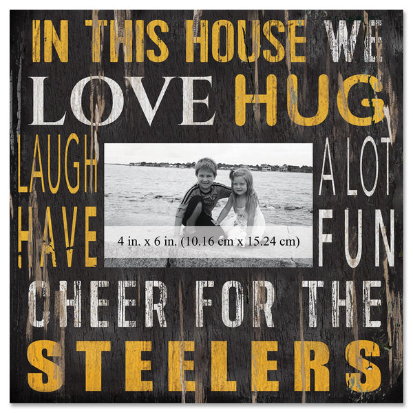 Pittsburgh Steelers 0734-In This House 10x10 Frame