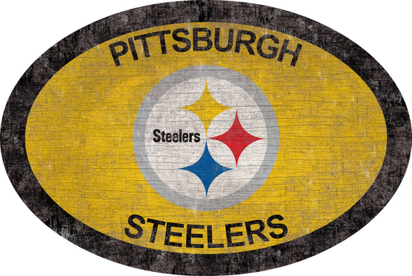 Pittsburgh Steelers 0805-46in Team Color Oval