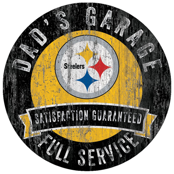Pittsburgh Steelers 0862-12in Dad's Garage Circle