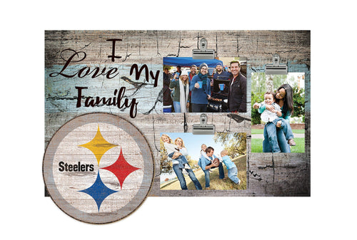Pittsburgh Steelers 0870-I Love My Family 11x19 Clip Frame