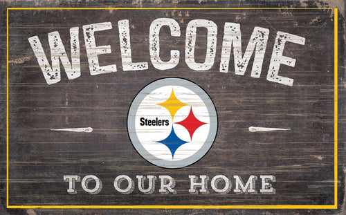 Pittsburgh Steelers 0913-11x19 inch Welcome Sign