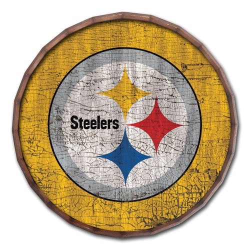 Pittsburgh Steelers 0939-Cracked Color Barrel Top 16"