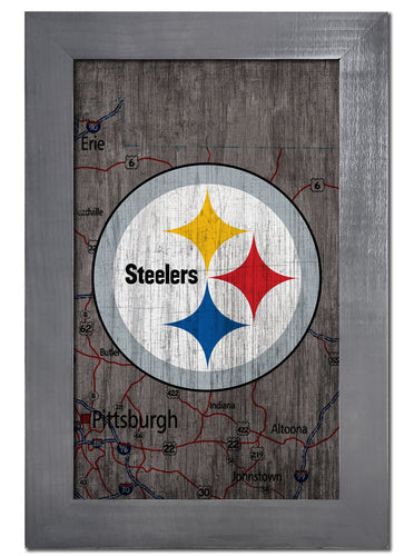 Pittsburgh Steelers 0985-City Map 11x19