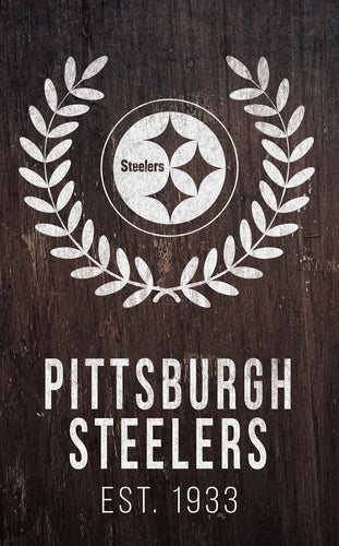 Pittsburgh Steelers 0986-Laurel Wreath 11x19