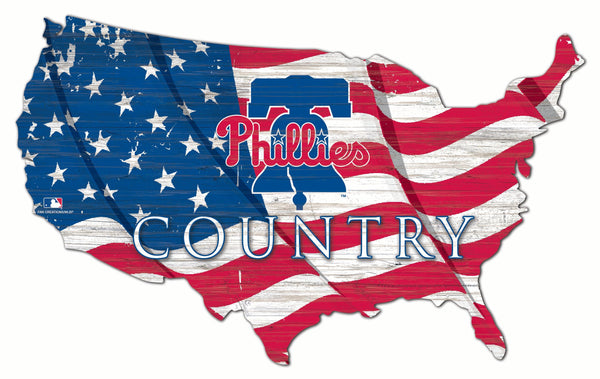 Pliladelphia Phillies 1001-USA Shape Flag Cutout