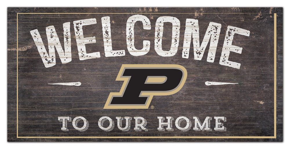 Purdue Boilermakers 0654-Welcome 6x12