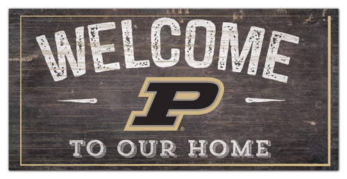 Purdue Boilermakers 0654-Welcome 6x12