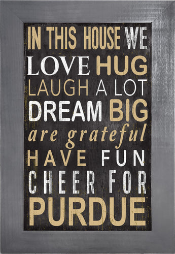 Purdue Boilermakers 0725-Color In This House 11x19