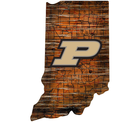 Purdue Boilermakers 0728-24in Distressed State