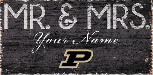Purdue Boilermakers 0732-Mr. and Mrs. 6x12