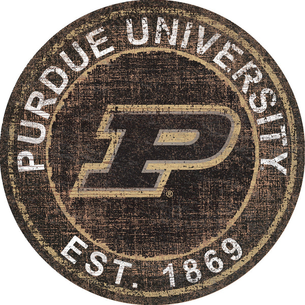 Purdue Boilermakers 0744-Heritage Logo Round