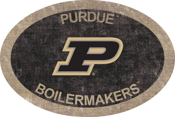 Purdue Boilermakers 0805-46in Team Color Oval