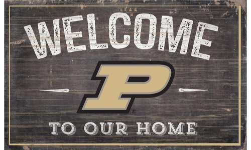 Purdue Boilermakers 0913-11x19 inch Welcome Sign