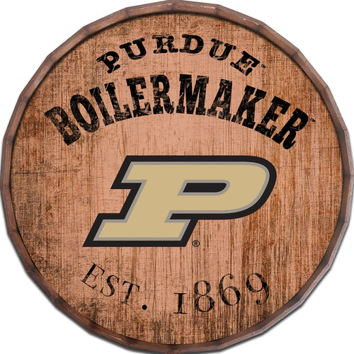 Purdue Boilermakers 0938-Est date barrel top 16"
