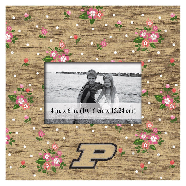 Purdue Boilermakers 0965-Floral 10x10 Frame