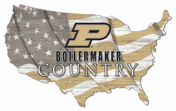 Purdue Boilermakers 1001-USA Shape Flag Cutout