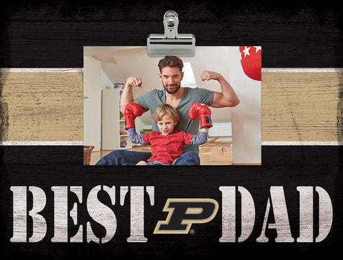 Purdue Boilermakers 2016-Best Dad Striped Clip Frame