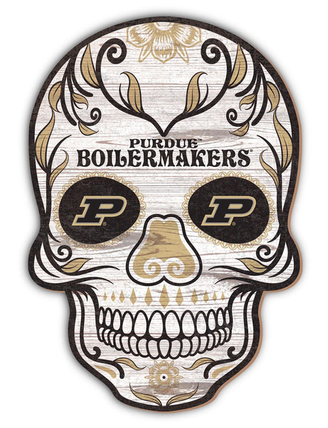 Purdue Boilermakers 2044-12�? Sugar Skull Sign