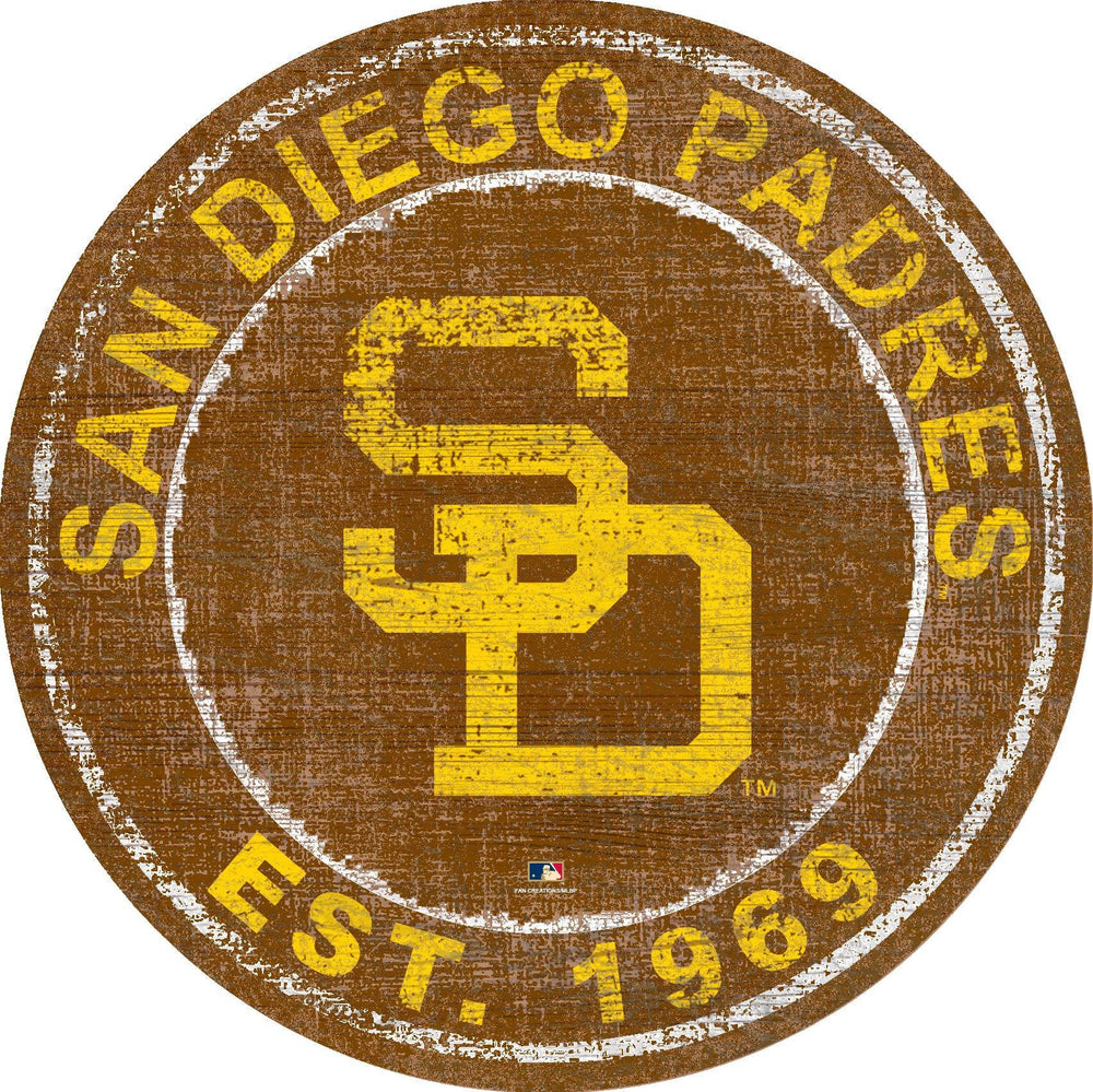 San Diego Padres 0744-Heritage Logo Round