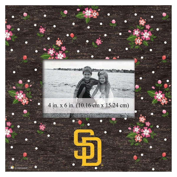 San Diego Padres 0965-Floral 10x10 Frame