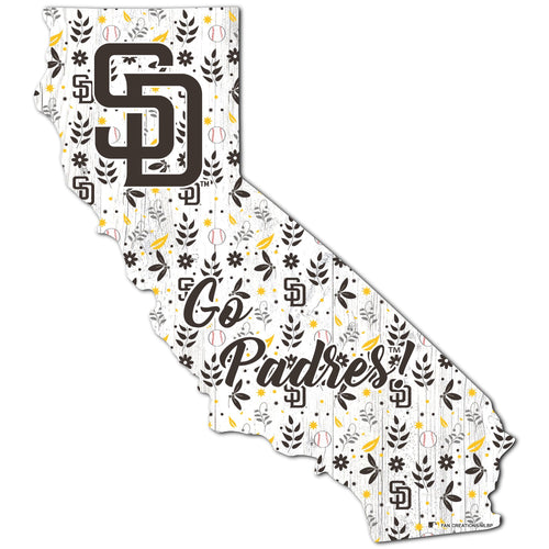 San Diego Padres 0974-Floral State - 12"