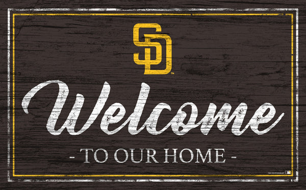 San Diego Padres 0977-Welcome Team Color 11x19