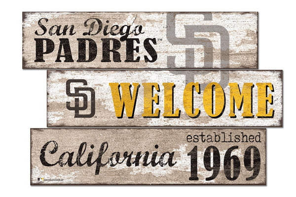 San Diego Padres 1027-Welcome 3 Plank