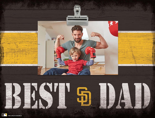 San Diego Padres 2016-Best Dad Striped Clip Frame