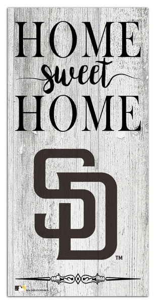 San Diego Padres 2025-6X12 Whitewashed Home Sweet Home Sign