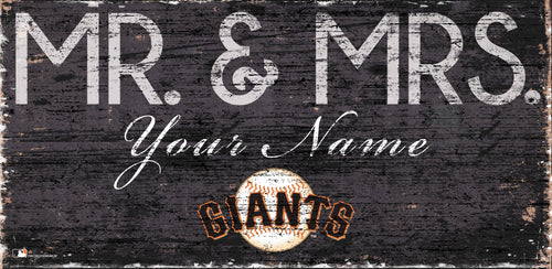 San Francisco Giants 0732-Mr. and Mrs. 6x12