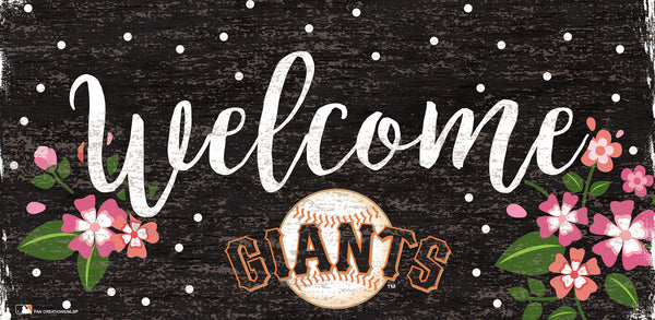 San Francisco Giants 0964-Welcome Floral 6x12