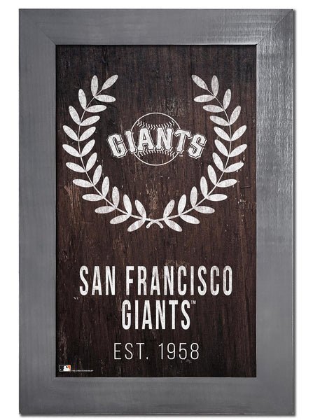 San Francisco Giants 0986-Laurel Wreath 11x19