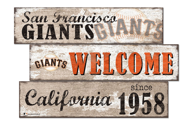 San Francisco Giants 1027-Welcome 3 Plank
