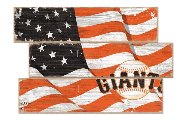 San Francisco Giants 1028-Flag 3 Plank