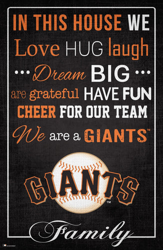 San Francisco Giants 1039-In This House 17x26
