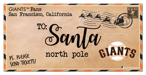 San Francisco Giants 1051-To Santa 6x12