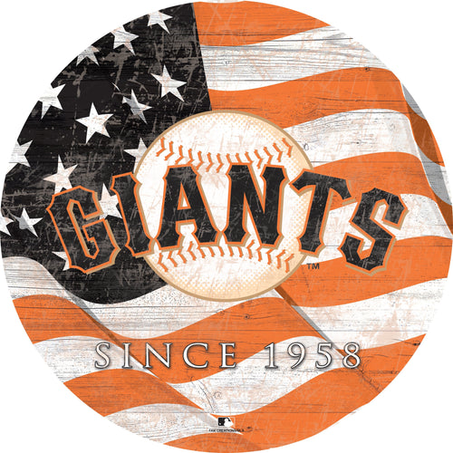 San Francisco Giants 1058-Team Color Flag Circle - 12"