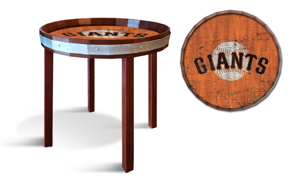 San Francisco Giants 1092-24" Barrel top end table
