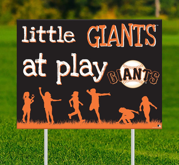San Francisco Giants 2031-18X24 Little fans at play 2 sided yard sign
