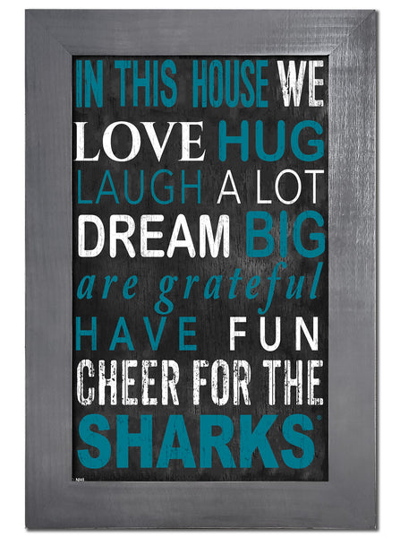 San Jose Sharks 0725-Color In This House 11x19