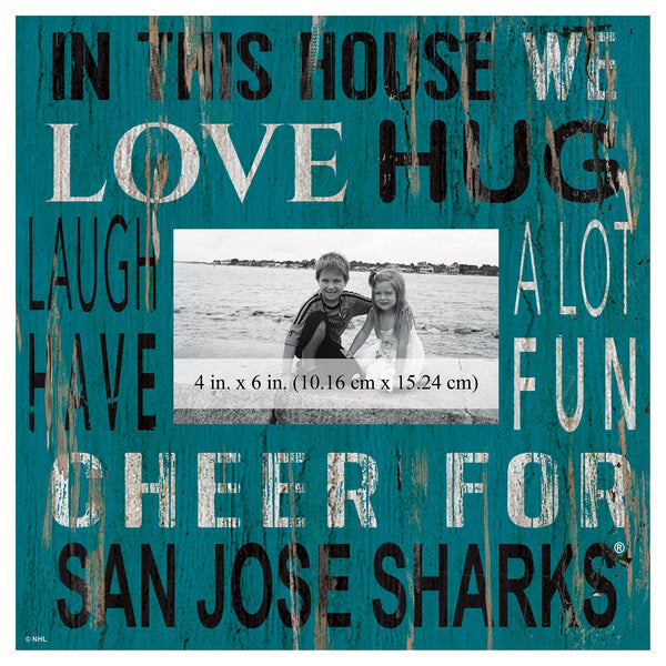 San Jose Sharks 0734-In This House 10x10 Frame